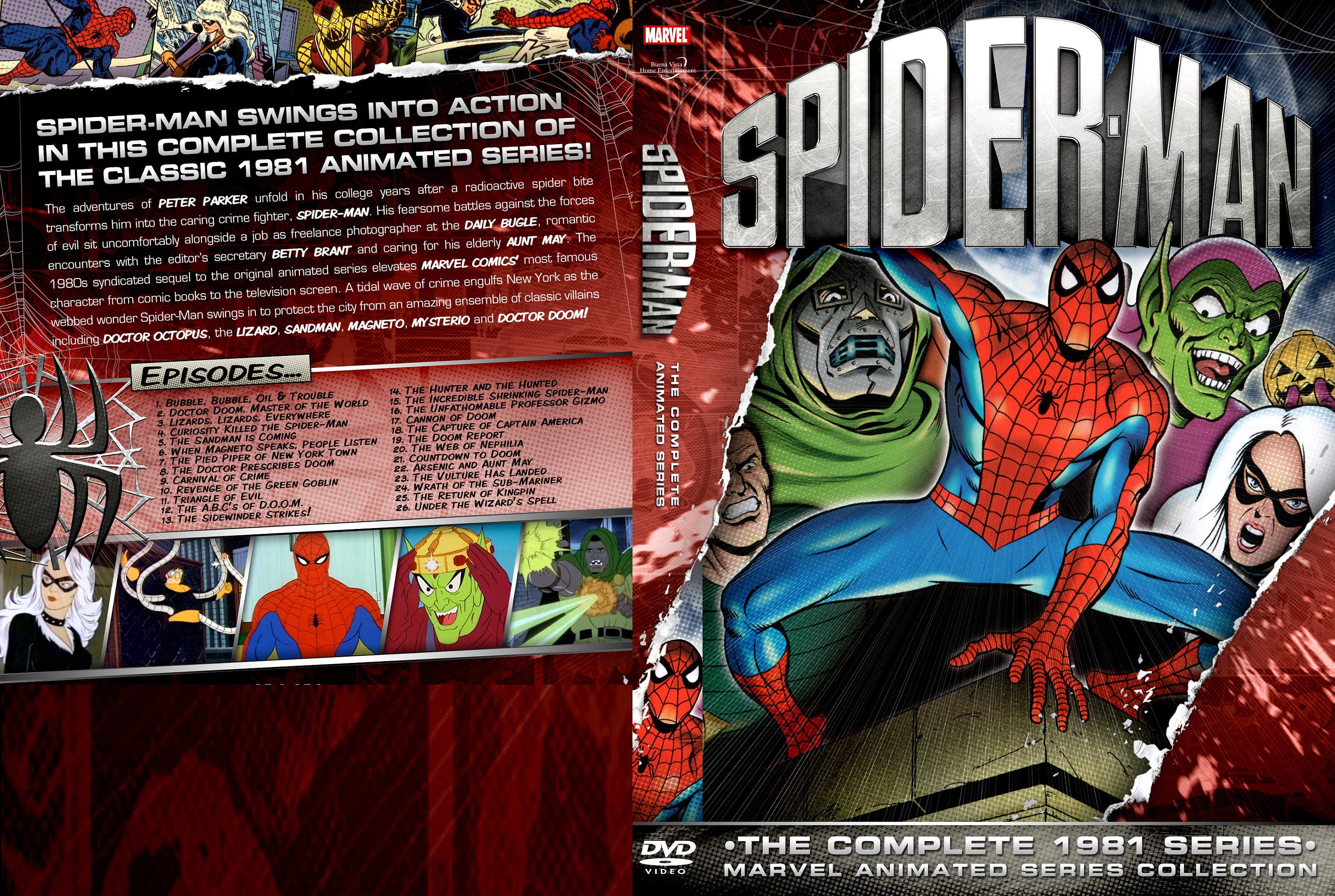 Spiderman 1981 Animated Series 2 DISC SET -  Canada