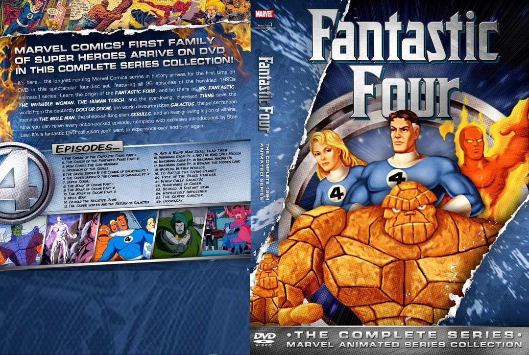Fantastic Four 1994 Series Season 1 and 2, Comes as a 4 Disc Set Etsy