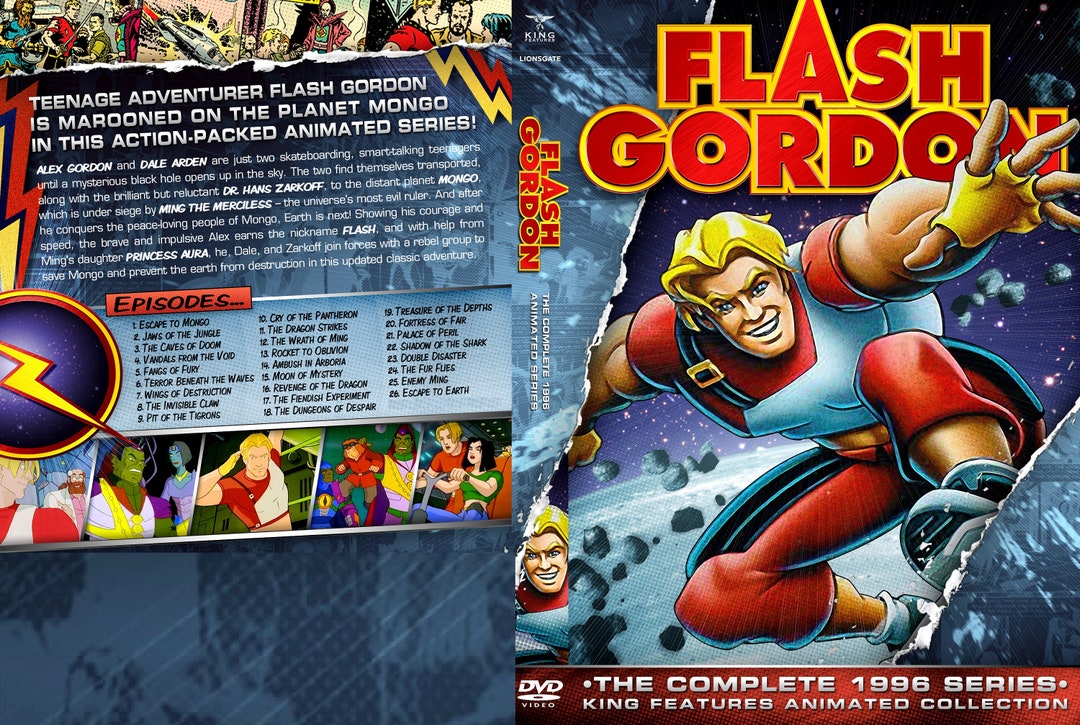 Flash Gordon 1996 Cartoon 4 Disc Set Etsy