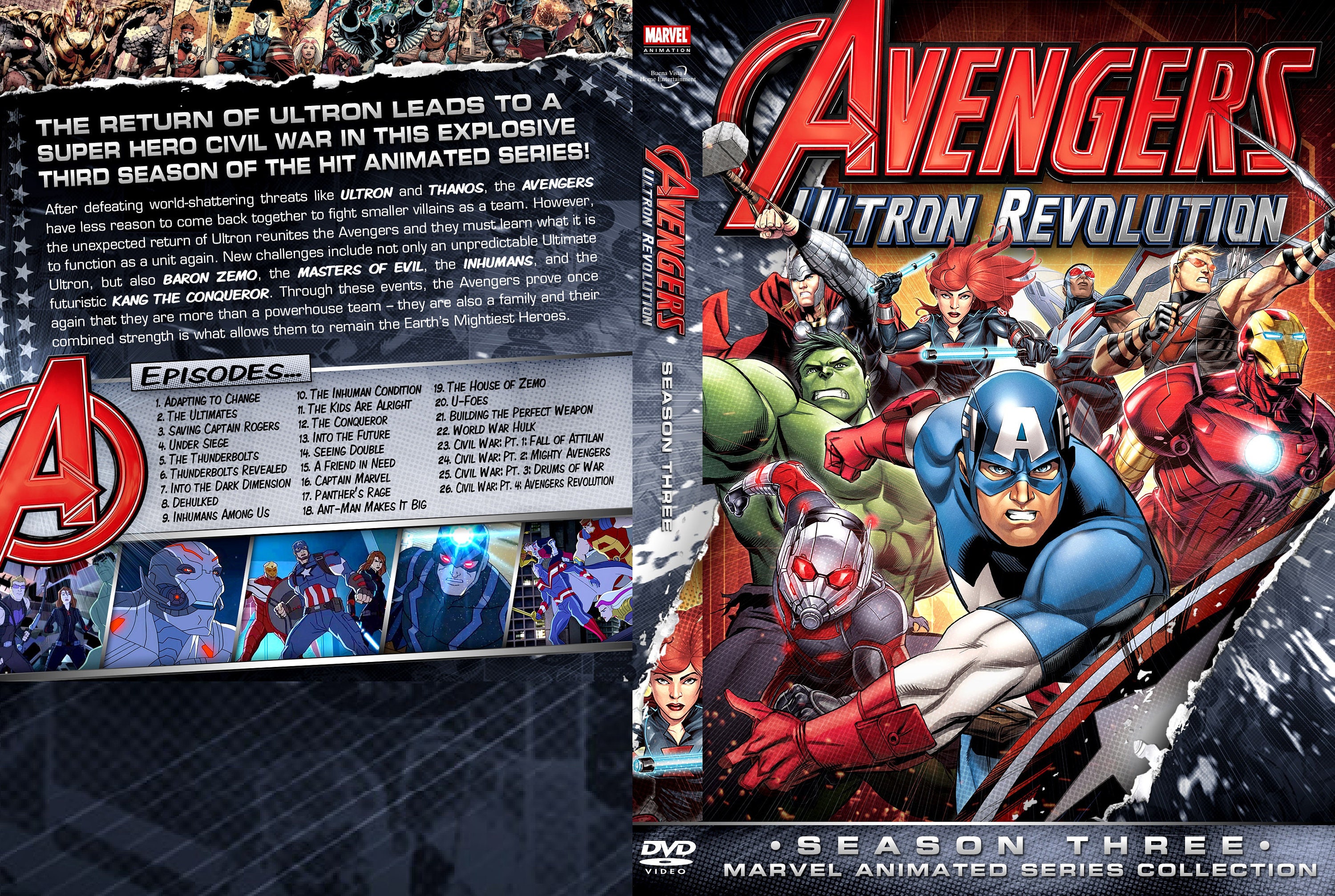 Avengers Assemble 2013-2019SEASON 1-5 Complete DVD Series 