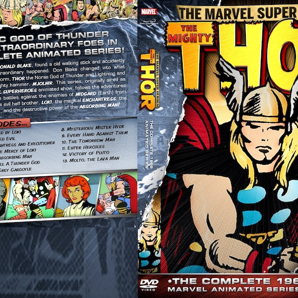 The Mighty Thor 2 DVD set 1960s MARVEL 1966 COMPLETE