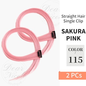 2 PC Colorful Clip-In Hair Highlight, Colorful Hair Extension, 2 PC, Summer look