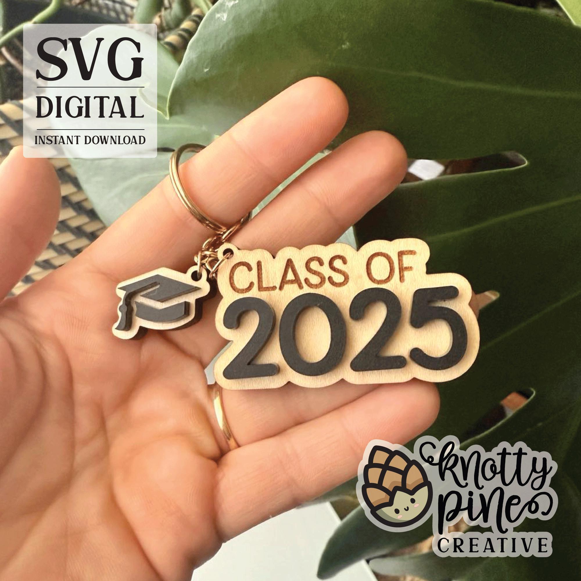 Graduation Keychain Svg, Class of 2025 Svg, Grad Keychain Svg ...
