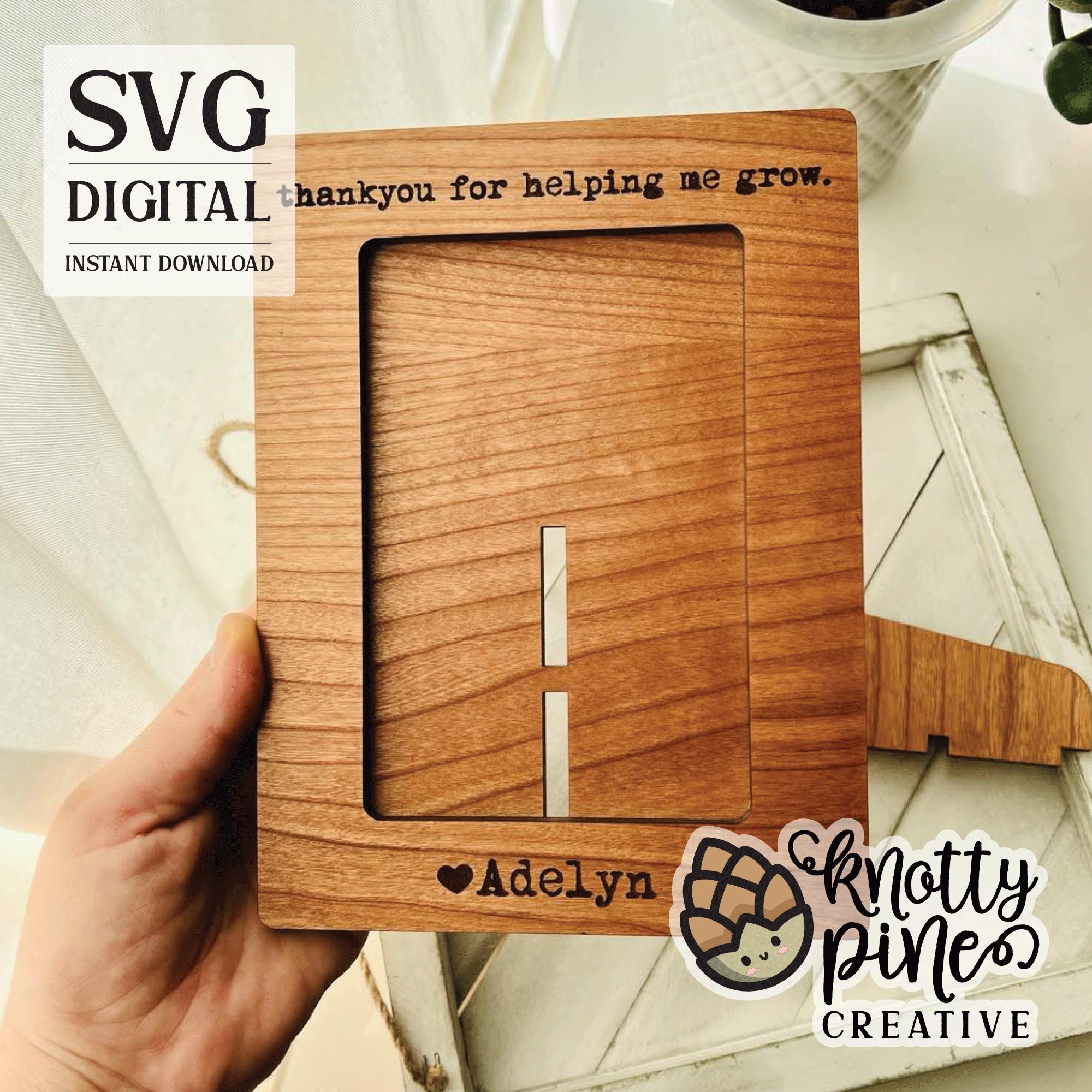 Drop In Frames Photo Frame, Frame Svg, Drop-in Frame, Gift for Mom Svg, Laser Cut File ...