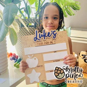 First Day Last Day Sign, First Day of School Sign, XL Square, Back to School Kids Prop, First Day Last Day, School Laser Cut File, Laser svg