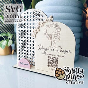 QR-Zeichen für Business Laser-Datei, QR-Zeichen svg, Social Sign-Datei, Rattan Bogen, QR-Code Laserdateien, Lets Get Social Business Sign, Laser bereit
