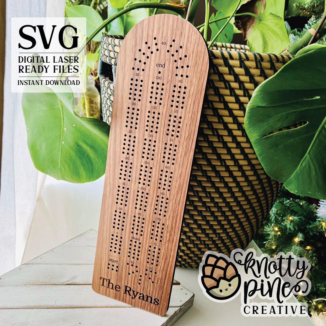 Cribbage Game Board Svg, Game Board Cribbage Laser Cut File, Glowforge ...