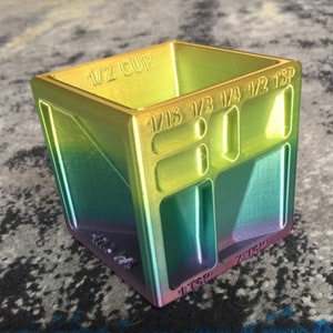 3D printed Bakercube The best measuring cup Metallic Multi-color