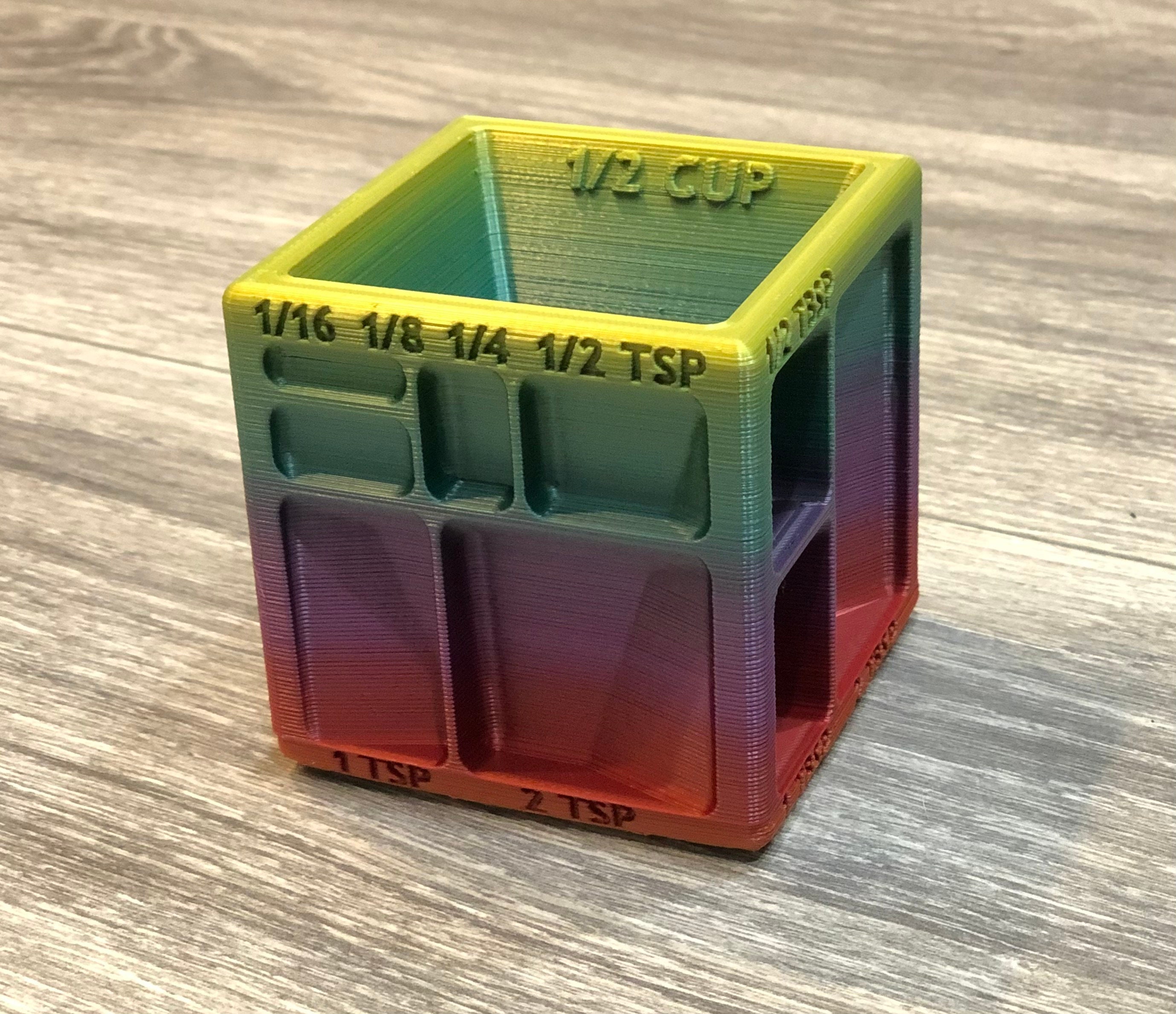3D Printed Bakercube the Best Measuring Cup 