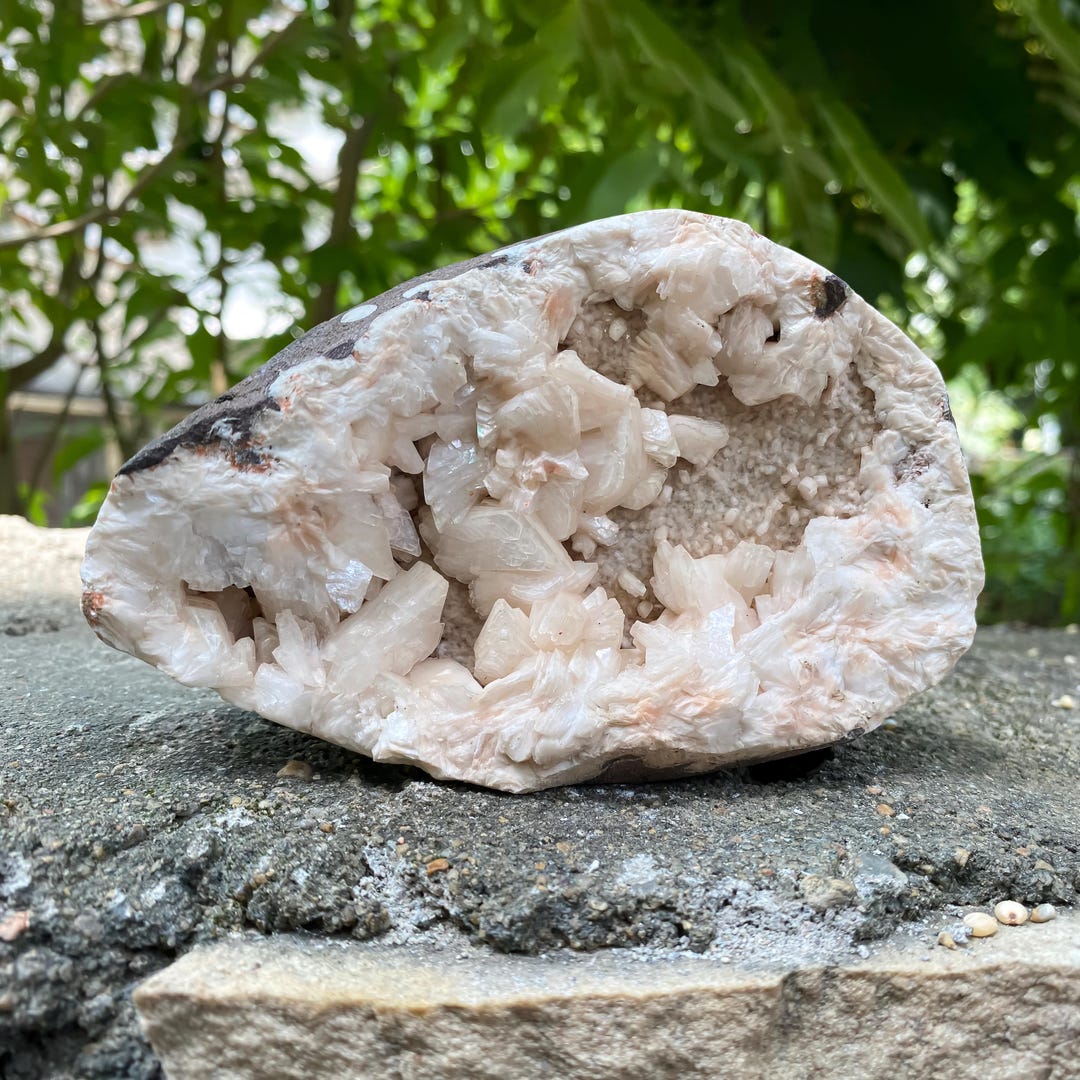 Grappe D'Apophyllite AAA+ - Cristal Brut étincelant - Inde - Spécimen Minéral