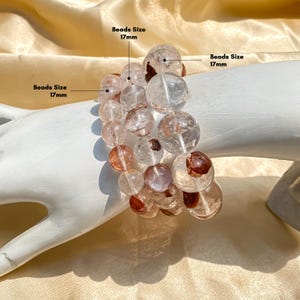 Rose Quartz Crystal Bracelet, 10mm, 12mm, 17mm Bead Stretch Bracelets, Natural Gemstone Jewelry, Premium Grade Stone, Wholesale Bulk Beads
