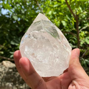 Natural White Himalayan Quartz Crystal Pointer – Collector Specimen, Meditation Stone