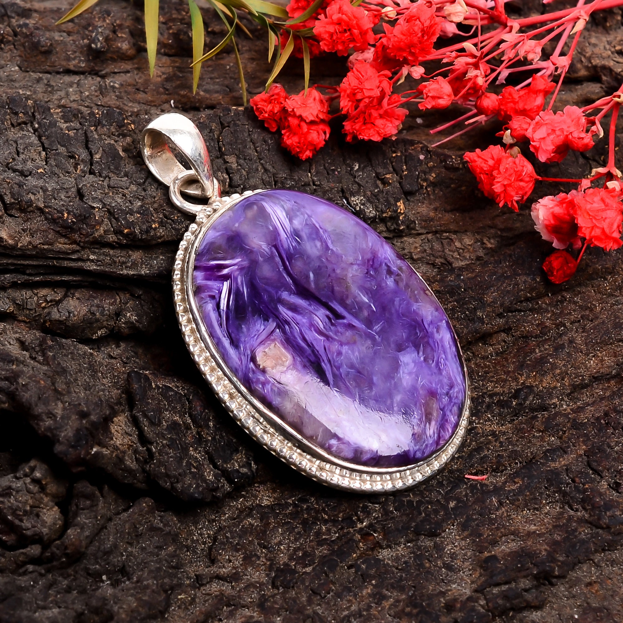 Charoite pendant sale
