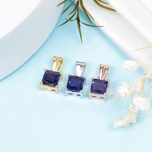 Iolite Pendant, 925 Sterling Silver Pendant, Handmade Pendant, Gemstone Pendant, Anniversary Gift, Wedding Gift, Gift For Her