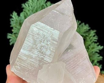 1.220kg Clear Pointed Quartz Crystal, Raw Point Crystal Cluster, Himalayan Rough Healing Crystal Quartz, Pointer Mineral Specimen CLQ-694