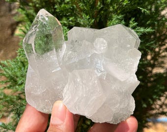Chlorite Included Himalayan Quartz Crystal Cluster - Metaphysical and Mineral Specimen 695gm Rough Specimen Minerals Rongh GCQ-036