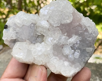 Natural White Apophyllite Crystal Cluster High Vibe Healing Stone Mineral Specimen Raw Decor Collector Piece Home