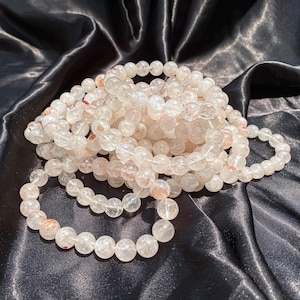 AAA+ Natural Pink Quartz Bracelet – Handmade Spiritual Gemstone Jewelry, Healing Crystal Bracelet, Best Selling Quartz Gift for Women&#39;s