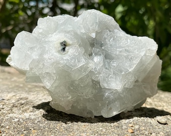 Natural Apophyllite Crystal Cluster Clear Sparkling Healing Stone Meditation Energy Cleansing Mineral Specimen Decor