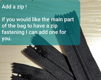 Zipper for Purchased Bags / Pouches.