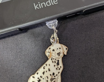 Dalmatian Dog USB-C Charging Port Charm, Dust Cover, Gifts, Jewelry, Tablet, Phone, e-Reader