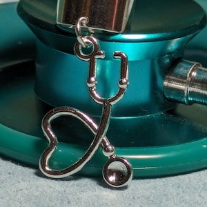 Stethoscope Charm, Charm, Stethoscope, Nurse, Veterinary, Medicine, Gifts, Jewelry, Doctor