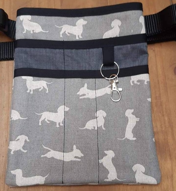 Dachshund Nurse Hip Pouch Bag, Makeup Artist Bag, Veterinary