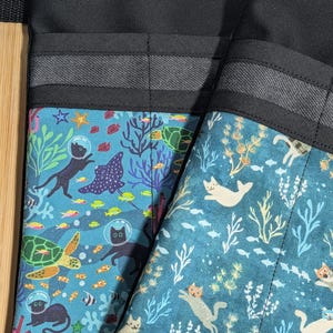 Underwater Cat Nurse Hip Pouch, Makeup Artist Bag, Veterinary Pocket, Multi Use Bag, Tool Belt, Organiser Pouch, Pencil Pouch, Cats, Scuba