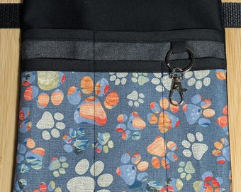 Paw Prints Nurse Hip Pouch Bag, Makeup Artist Bag, Veterinary Pocket, Multi Use, Tool Belt, Pencil Organiser, Puppy, Cat, Kittens, Paws, Dog