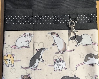 Rats Nurse Hip Pouch Bag, Makeup Artist Bag, Veterinary Pocket, Multi Use Bag, Tool Belt, Pencil Organiser, Rats, Rodent
