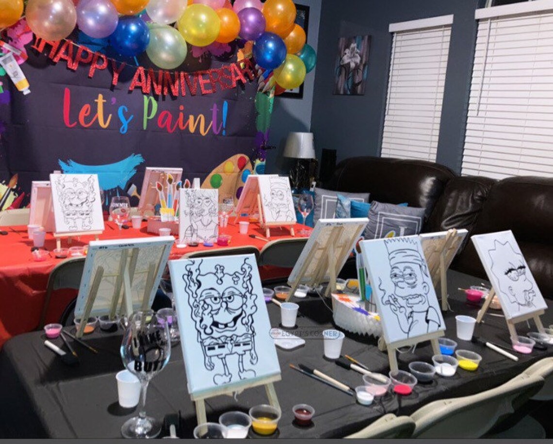 Puff N Paint Kit 4/20 Kit Paint Party Paint N Sip Sip N Etsy