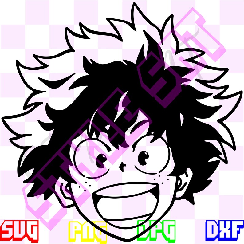 Download My Hero Academia SVGPNGJPG dxf files Anime vector | Etsy