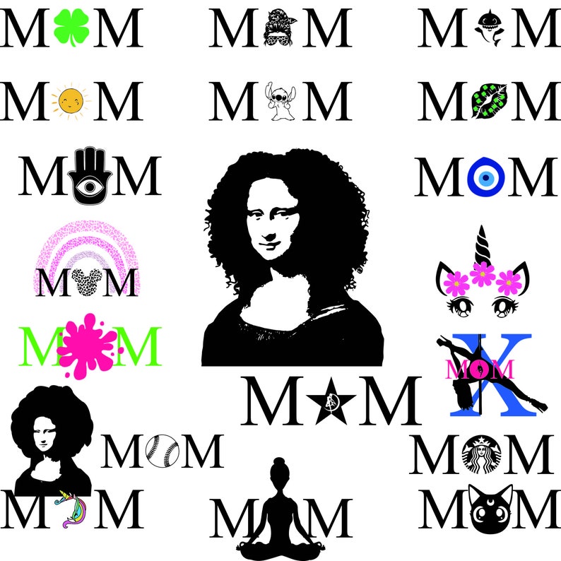 Download Clip Art Mom Svg Mom Namaste Mom Star Mom Sun Mom Baseball Mom Kiss Mom Unicorn Mom Shark Mom Sailormoon Mom Rainbow Mommy S Mom Sharmok Art Collectibles