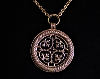 Kalevala Koru "Tuukkalan Riipus" bronze pendant necklace Finland Scandinavian