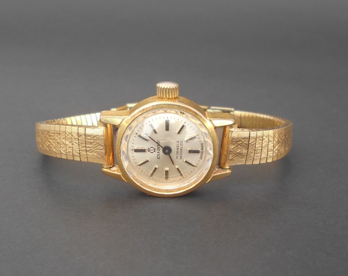 CANDINO Vintage Incabloc Swiss Watch Gold Tone Mechanical Ladies ...