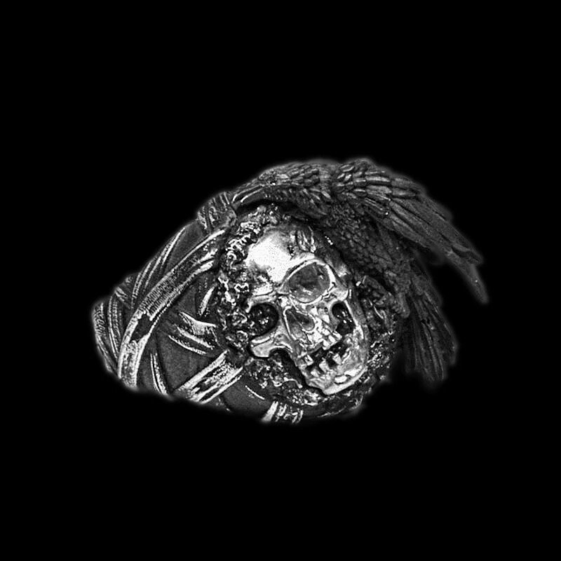 Eyhimd Unique Gods Of War Ares Skull Rings Punk Rock Warrior 316l