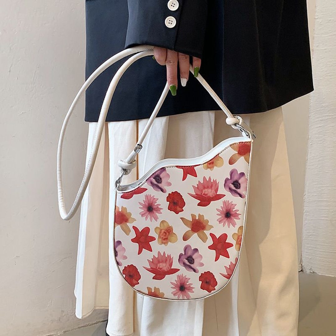 Rattan Pearl Bag Woven Handbag Straw Lined Drawstring Bag - Etsy