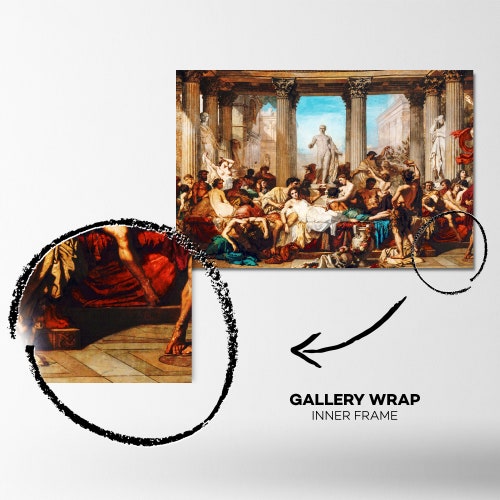Romans in the Decadence shops of the Empire - %100 Oil Painting - Renaissance Canvas Wall Art - Hand Painted Wall Art