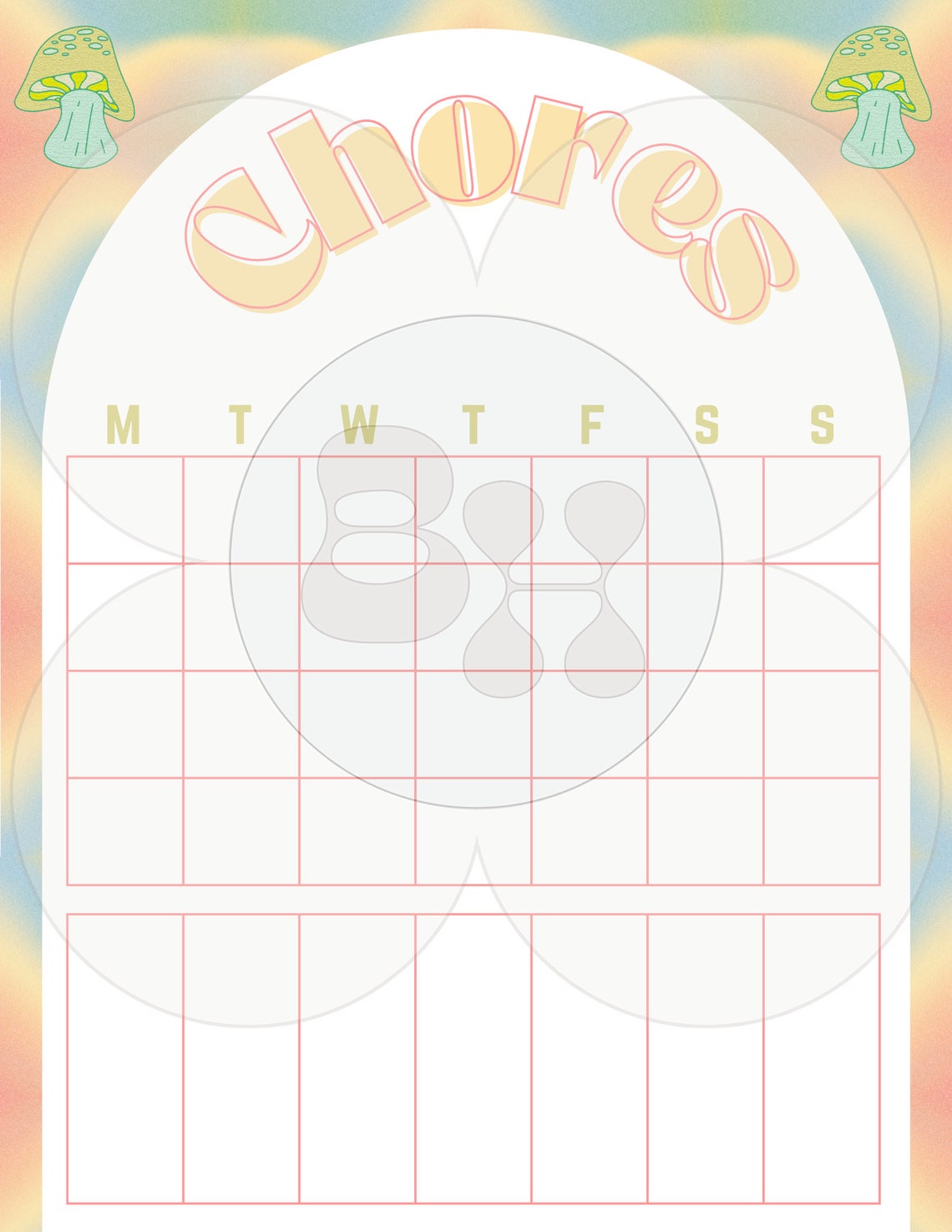 Digital chore chart svg chore chart template templates etsy india