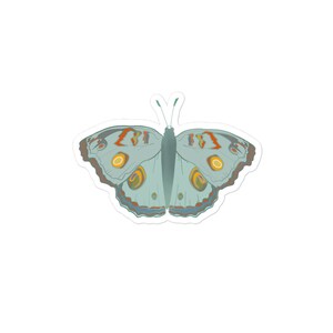 Bleu cool y2k papillon décor d’autocollant unique, autocollant cool, autocollants, décor d’autocollant, autocollant y2k, papillon, papillons, autocollant d’insecte
