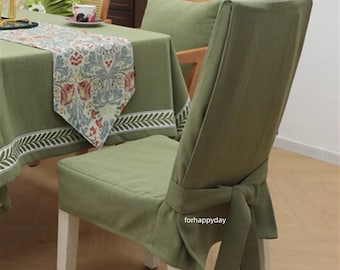 Customized Chair Covers - Green Chair Covers - Bow Stool Covers - One Piece Chair Covers - Home Decor - Sofa Cover Towels - Slipcovers