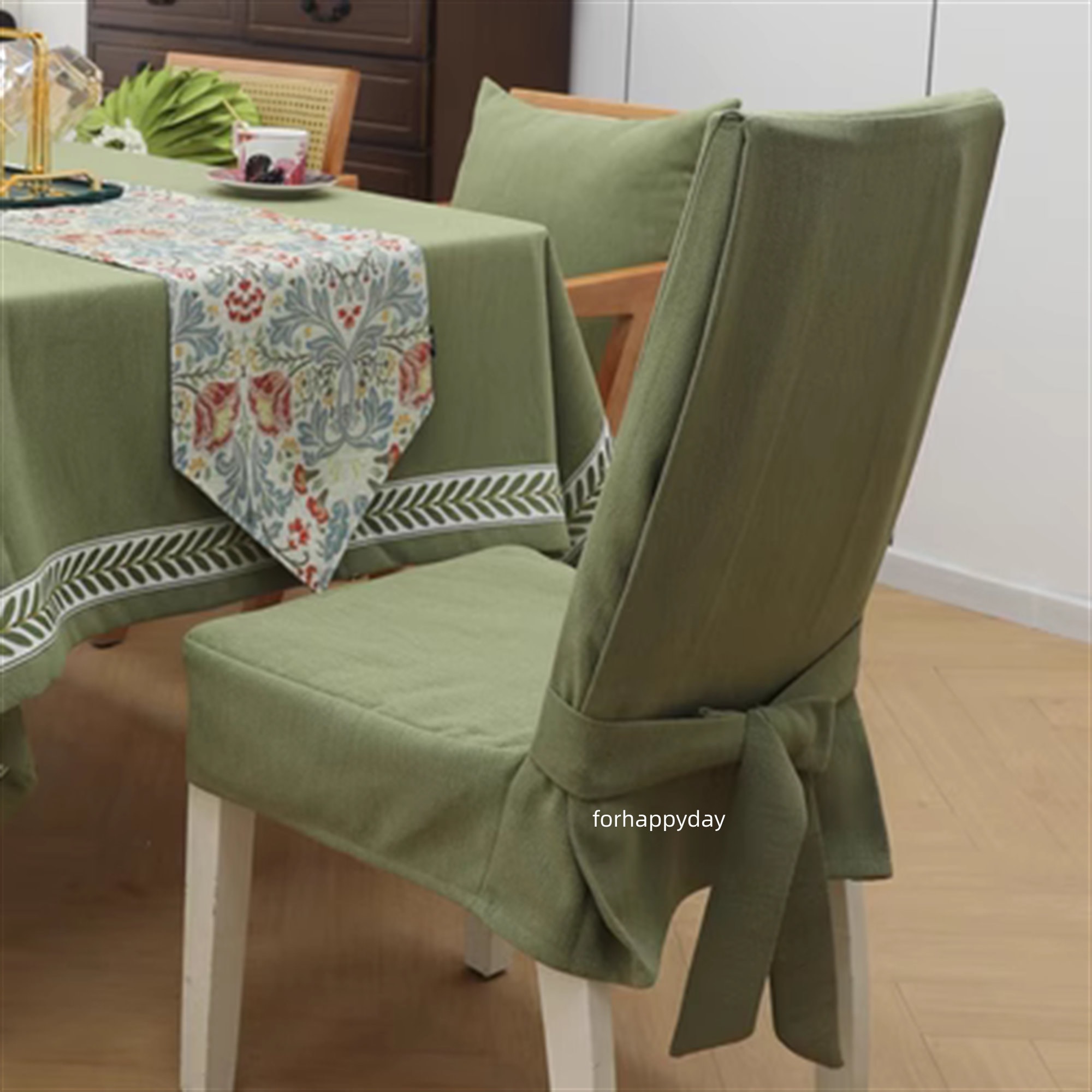 Seat Covers Simple Chair Covers 1pc Wing Back Dining Chair Cover