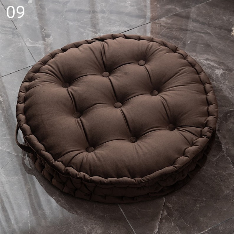 Velvet cushion Home sofa Fabric cushion Tatami window Floor cushion Home decoration Living Room Setup image 4