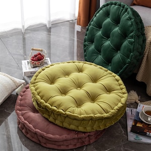Velvet cushion - Home sofa - Fabric cushion - Tatami window - Floor cushion - Home decoration  - Living Room Setup