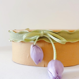 Oval Packing Box - Cardboard Box With Lids - Luxury Gift Box - Carton Paper Gift Box with Flower - Gift Box Empty - Storage Box