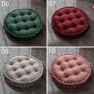 Velvet cushion Home sofa Fabric cushion Tatami window Floor cushion Home decoration Living Room Setup image 3