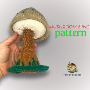 Crochet Plush Mushroom Pattern: Easy Beginner Tutorial (PDF Pattern)