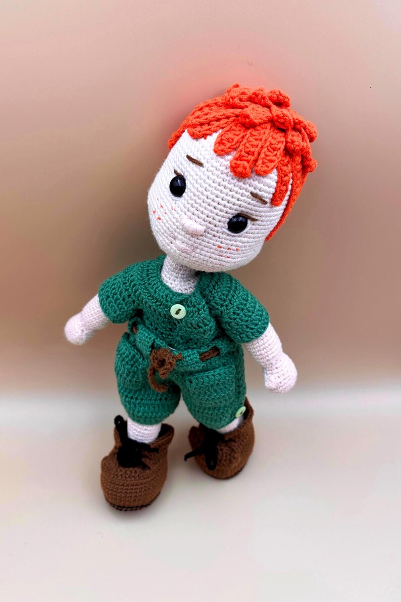 Beautiful doll crochet pdf pattern/amigurumi boy crochet recipe/soft toy for girls/new friend for son/adorable toy pattern/art  doll tutorial/digital green doll outfit pattern/pdf download instruction/digital products/Crochet Cute Doll, Cute Doll Boy