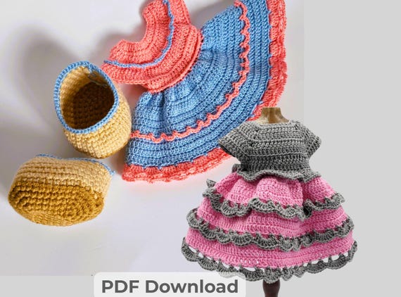 easy crochet doll dress for beginners Easy Crochet Doll Dress Pattern - Free