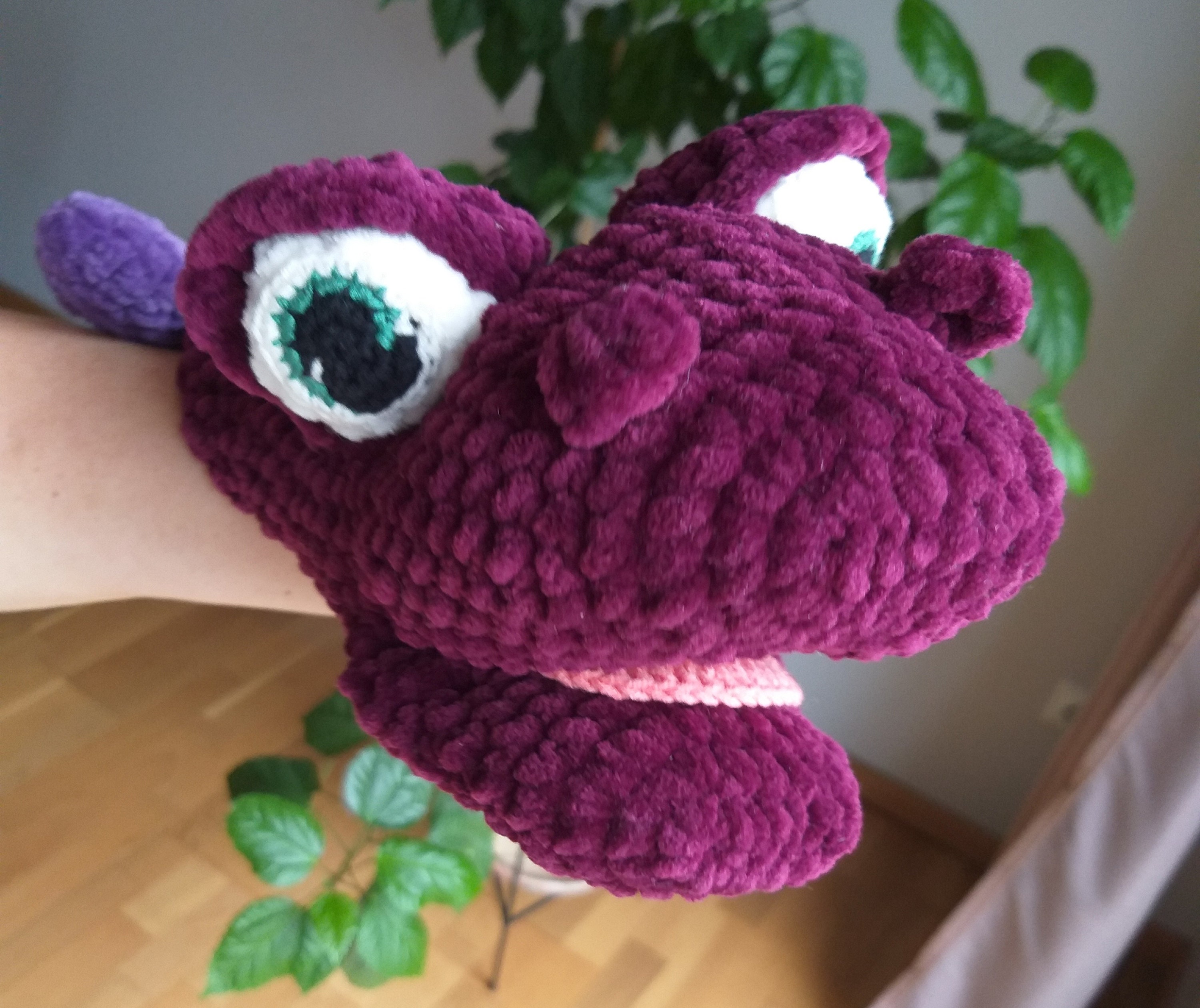 PDF Crochet Pattern hand puppet Dragon creative toy. | Etsy